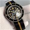 tandorio Hot Tandorio 50 Fathom Miyota/PT5000 Orologio automatico da uomo con quadrante fantasma sabbiato Luminoso 200 m Impermeabile Bolla Zaffiro 40 mm