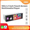 MEKEDE Lettore MP5 per Auto con Schermo HD da 4.1', Radio Stereo Intelligente BT FM USB AUX, 7 Luci Colorate, Uscita Video, Lettore per Veicoli