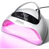 Limegirl Lampada UV professionale per unghie a 90 LED per smalto gel per unghie con 4 impostazioni timer Display HD Strumento per asciugare le unghie con sensore automatico