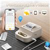 Marklife Mini stampante termica portatile Stampante per etichette autoadesiva da 12-57 mm Macchina da stampa per adesivi Bluetooth senza inchiostro come stampante B21