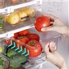 Untior Nuova scatola per la conservazione degli alimenti in stile cassetto del frigorifero, confezionatrice per frutta, supporto per mensola, contenitore scorrevole in plastica