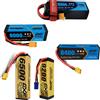 DXF Batterie DXF 2S 3S 4S 6S Lipo 7.4V 7.6V 11.4V 22.8V 11.1V 15.2V 14.8V 22.2V 5200Mah 6300Mah 6500mAh 6200mAh 8000mAh 7000mAh