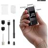 BSCOBBER Pompa d'aria portatile A3S Display digitale per bicicletta Schrader Presta Pneumatici Gonfiatore elettrico per pneumatici 120PSI Mini pompa