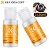 K&F CONCEPT 2 pezzi 20ML Liquido detergente per sensori DSLR SLR per obiettivi di fotocamere, PC, schermi di telefoni, occhiali, sensori CCD/CMOS