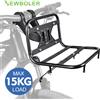 NEWBOLER MTB portapacchi anteriore per bicicletta borse laterali borsa portapacchi staffa per mensola bagagliaio per accessori per biciclette