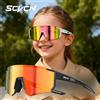 SCVCN Occhiali da sole sportivi per ragazze Occhiali da ciclismo per bambini Fotocromatici UV400 Occhiali da baseball per ragazzi Occhiali da sole da corsa per escursionismo