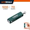 ACEBEAM Torcia portachiavi ACEBEAM Keylite 500 Torce ricaricabili EDC con modalità stroboscopica per autodifesa, doppia luce LED, campeggio e lavoro
