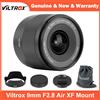 VILTROX NUOVO Viltrox 9mm F2.8 Air Auto Focus Ultra-Large APS-C Prime Obiettivo per Fuji XF-Mount X-T50 X100VI X-E5 X-M5 X-T30 Mark II X-mezzo