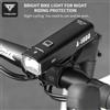 TOSUOD Faro per bicicletta 1000LM/1200LM/1500LM Tipo-C Luci anteriori per manubrio 4800mAh Torcia Avvisa Lampada da ciclismo in lega di alluminio