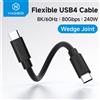 Hagibis Cavo da USB C a USB C Cavo USB 4 con funzionalità complete 80 Gbps 240 W Cavo video 8K a ricarica rapida per Thunderbolt 5 iPhone 17 Pro