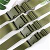 Meetee 1-10 Set Fibbie a Sgancio Rapido in Plastica Verde Militare per Cinghie 25/32/38mm, Fibbie Tri-Glide Regolabili, Moschettoni per Borse