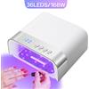 DianaBeauty Lampada per unghie a LED UV da 168 W Lampada per asciugare lo smalto gel 36 LED con rilevamento automatico 4 timer Asciugatrice professionale per unghie Strumenti per salone di manicure