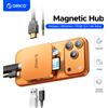 ORICO Custodia magnetica M.2 2230 NVMe SSD Docking station USB C da 10 Gbps con caricatore 4K60HZ HDMI-COM SD/TF PD 100 W per iPhone 17