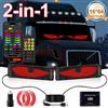 NONE 2 pezzi schermo rigido 2 in 1 16x64 pannello pixel a matrice LED Devil's Eye con display LED programmabile con telecomando APP per camion auto