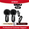 SYNCO Microfono lavalier wireless da bavero per iPhone iPad Android Type-c Smartphone Youtube Registrazione dal vivo Intervista Vlog