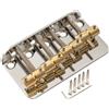 Musiclily Pro Ponte per basso a 4 corde con spaziatura delle corde da 19 mm, standard classico, con piastra in acciaio a sella in ottone