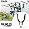 Hirisi 2/3/4 pezzi canna da pesca alla carpa in acciaio inossidabile pod poggiatesta supporto per asta a forma di U per bastone bancario Buzz Bar Terminal Tackle AC142