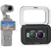NEEWER Set di filtri ND variabili per DJI Osmo Pocket 3, filtro magnetico per obiettivo fotocamera ad azione a densità neutra ND2-32 e ND64-512