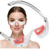 VIMYSHOW Dispositivo di Bellezza LED a 3 Colori per il Contorno Occhi, Massaggiatore Oculare 3D a Microcorrente, Maschera Ricaricabile per Borse, Gonfiore e Linee Sottili