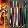 Bandai 31/40 pollici Glow Demon Slayer Katana Spada luminosa HA CONDOTTO LA Luce Kyoujurou Anime Cosplay Prop Vero Katana giapponese Samurai Lightsabre