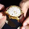 LIGE Orologio da uomo in pelle marrone alla moda, orologio da polso sportivo militare da uomo al quarzo, cronografo impermeabile casual, Relogios Masculino