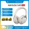 HAYLOU S40 ANC Cuffie wireless Bluetooth 6.0 Audio ad alta risoluzione Cuffie over Ear Auricolari ibridi con cancellazione attiva del rumore da 50 dB