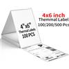 Marklife Carta per etichette termiche da 4x6 pollici 100/200/500 fogli 100x150mm Etichette Spedizione DHL UPS Express Codice a barre per 9220/9210/246S/D100/D200