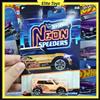 Hot Wheels Silver Series Neon Speeders Mini Cooper Challenge 1:64 Diecast Model Car Toy Veicolo da collezione non radiocomandato
