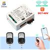 Diese WIFI Tuya Smartlife Wireless RF433mhz Interruttore di telecomando DC12V 24V 48V 2Ch Relè a secco Ricevitore remoto per cancello Porta del garage Led