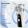 AiQUE Ricaricabile Mesh Nebulizzatore Medico Silenzioso Nebulizzatore Tosse Compressore per Bambino Adulto Mascherato Asma Inalatore Portatile