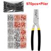 WOZOBUY PZ0.5-16 Strumento di crimpatura GT Connettore in rame 970/1850 pezzi Pinza a crimpare per manicotti terminali per cavi Morsetto terminale tubolare per tubi speciali
