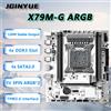 JGINYUE Scheda madre JGINYUE X79M-G ARGB per CPU serie E5 26XX V2 LGA2011 M-ATX DDR3 RAM con interfaccia TPM per casa, ufficio e giochi