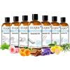 EUQEE 3.38FI.Oz. Olio essenziale per aromaterapia per umidificatore diffusore a canna-100ml Oli essenziali di vaniglia, lavanda, cannella, limone