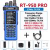 Radtel RT-950 PRO Blu + Cavo di programmazione Walkie Talkie con GPS APRS 10W Bluetooth Programmazione telefono Ham Radio RT-950PRO SSB