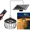 AMARYLLIS Luci solari per esterni a forma di zucca, telecomando dimmerabile con timer, accensione automatica, design diviso, cavo da 3 m per appendere il fienile del giardino del patio