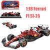 BBURAGO Nuovo disponibile 1:18 Bburago Sf-25 # 16 Leclerc Carlo # 44 Lewis Hamilton Modello in lega Ornamento pressofuso in miniatura personalizzato