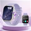 LAXASFIT Smartwatch Monitoraggio della salute Chiamate Bluetooth Resistenza all'acqua IP68 Monitoraggio della frequenza cardiaca durante tutto il giorno per uomini e donne