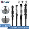 XCAN 1pc Alesatore manuale regolabile HSS Gamma di dimensioni 6-33.5mm Alesatore in acciaio legato Alesatore manuale Utensili da taglio