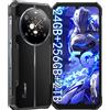 Fossibot [F109] Telefono robusto 5G 24GB(8+16) 256GB 10600mAh 6,745" Android 14 NFC 50MP Camra Doppio schermo Face ID Smartphone
