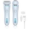 VIMYSHOW Rasoio elettrico per donna Indolore Lady Rasoio per la rimozione dei peli del viso Trimmer bikini portatile bagnato e asciutto per viso Ascelle Gambe Corpo