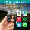 Ottocast MINI Adattatore Wireless Carplay Android Auto 5GHz WiFi Connessione rapida Dongle interruttore con un clic per auto Toyota Audi Benz