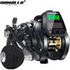 SAMOLLA Nuovo mulinello da pesca elettronico Ricarica solare + USB Ampio schermo di visualizzazione Mulinello da baitcasting Casting impermeabile in acqua salata