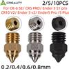 Creality Ugello Creality MK8 CR-6 SE Ugelli in acciaio duro ottone placcato rame per ugello CR6 SE CR5 PRO /Ender 3 S1 pro / CR10 V2 / Ender 3