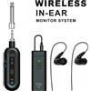 HRUEDA Sistema di monitoraggio intrauricolare wireless UHF Ricevitore trasmettitore esterno per trasmissione su palco audio digitale professionale per Singer