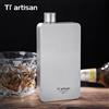 Tiartisan 400ML Titanio Fiaschetta Whisky Vino Pentola da campeggio all'aperto Bottiglia di vino ultraleggera a tenuta stagna con imbuto