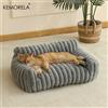KEMORELA 1PC Divano letto per gatti a righe Morbido poliestere Letto per animali domestici Traspirante per tutte le stagioni Adatto per gatti di piccola a media taglia