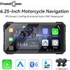 FreedConn Navigatore GPS Freedconn per moto con Carplay e Android Auto, schermo da 6,25 pollici, WiFi, impermeabile, schermo rimovibile.