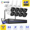 ANNKE 8MP WiFi Kit sistema di telecamere di sorveglianza di sicurezza Motion Tracking Visione notturna a colori 16CH 4K NVR Set di telecamere CCTV wireless