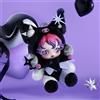 POP MART SKULLPANDA × KUROMI Peluche Pendente Sanrio, Statuetta da Collezione, Portachiavi, Charm per Borsa, Giocattolo, Action Figure