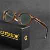 CATERSIDE Occhiali da sole retrò da uomo Rotondi Punk Acido propionico Pin Tempio Occhiali da sole di lusso Donna Sport Tempo libero Occhiali da festa UV400